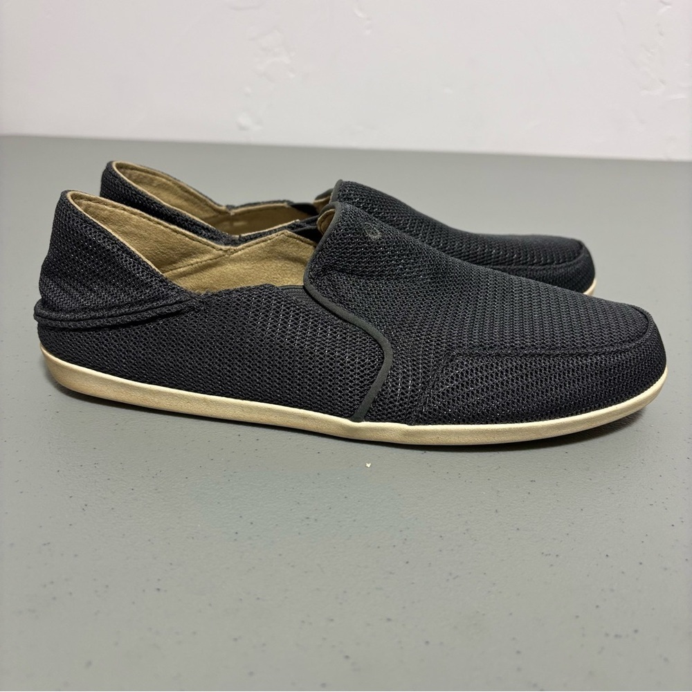 Olukai Gray Women Sneaker Slip On Casual Size 8 Waialua Mesh Comfort